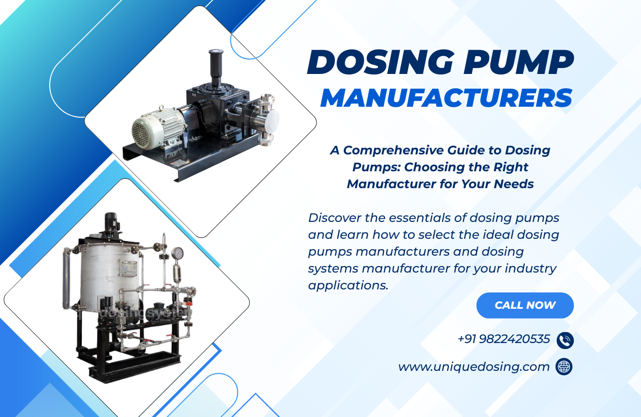 A Comprehensive Guide to Dosing Pumps: Choosing the Right Manufacturer for Your Needs