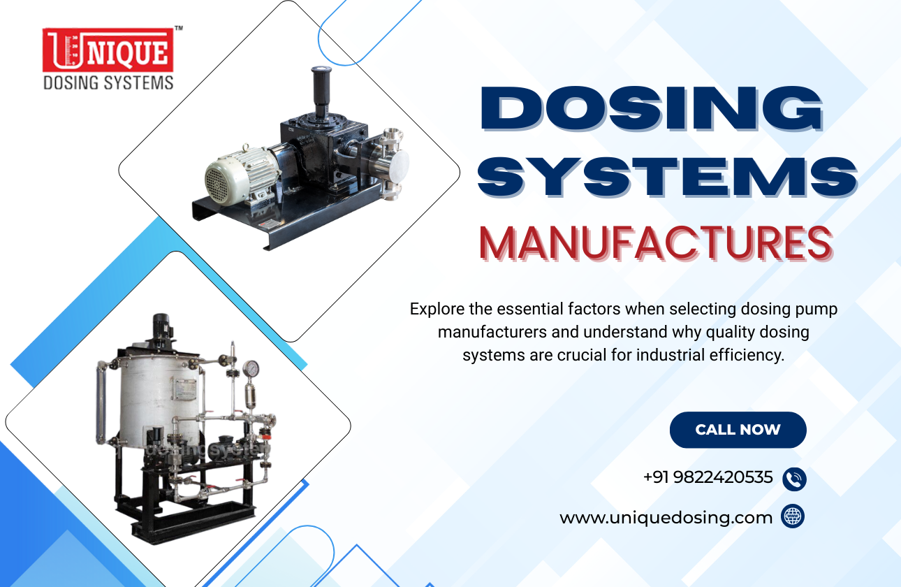 Choosing the Best Dosing Pump Manufacturers for Your Industrial Needs