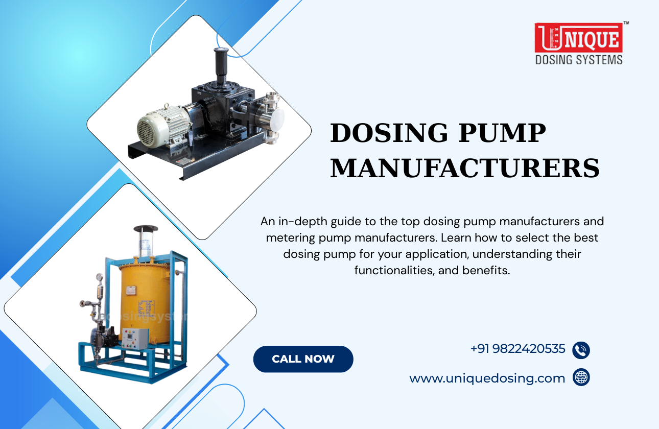 Exploring the Top Dosing Pumps Manufacturers and Dosing Systems in India