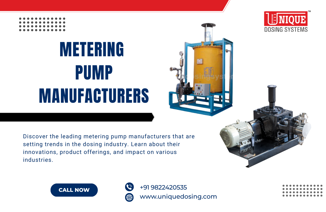 Top Metering Pump Manufacturers Revolutionizing Fluid Control