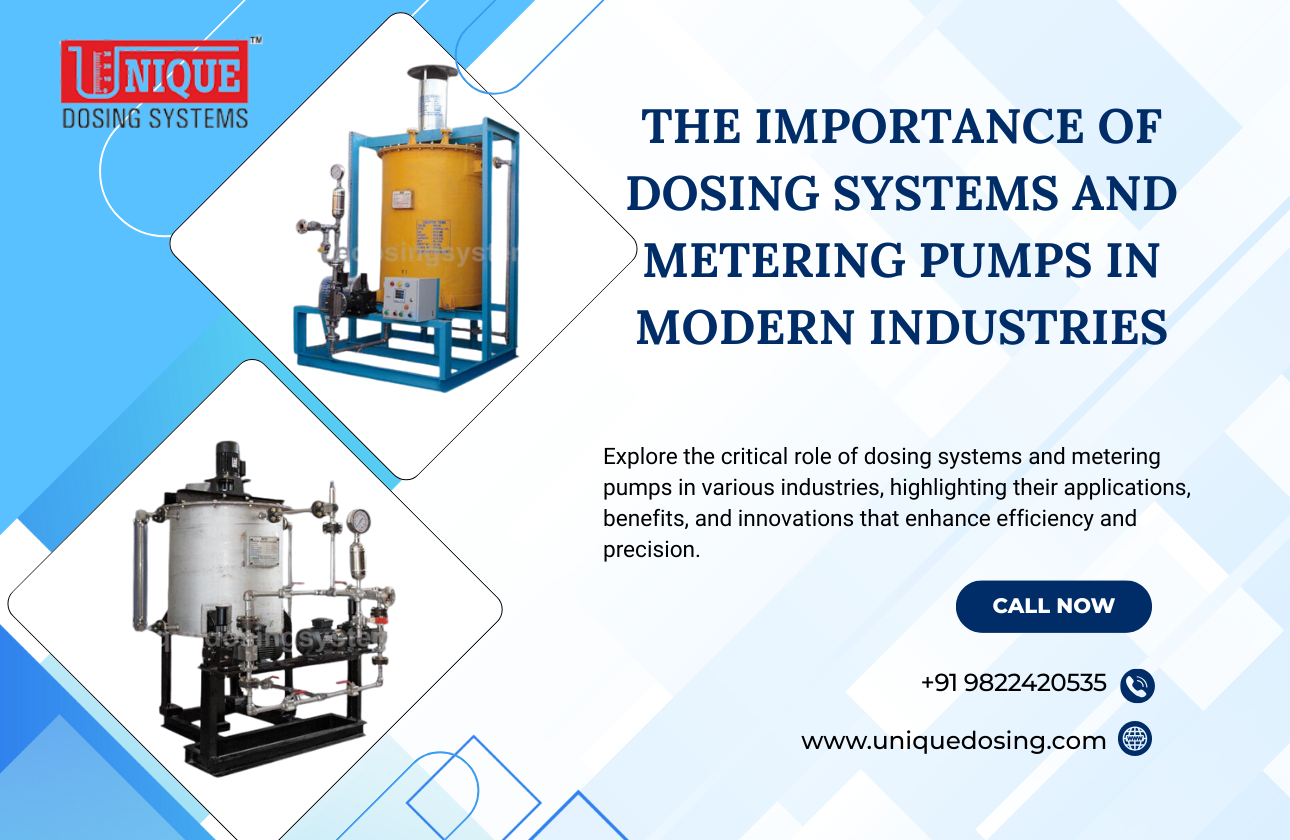 The Importance of Dosing Systems and Metering Pumps in Modern Industries