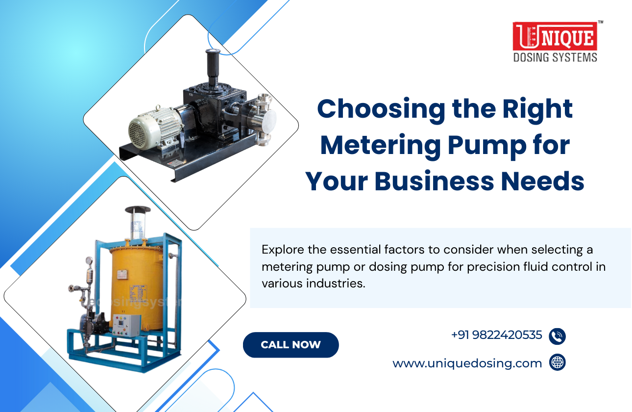 Choosing the Right Metering Pump for Your Business Needs