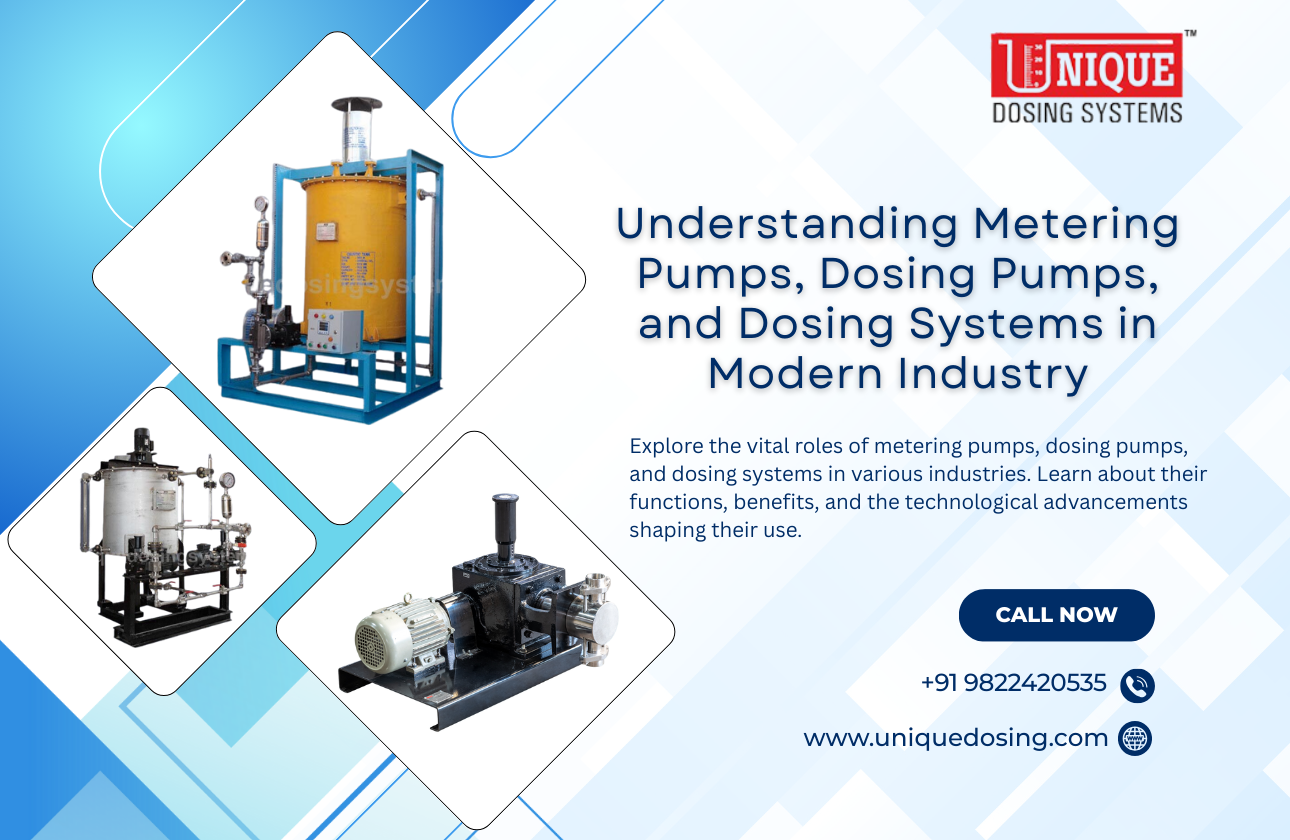 Understanding Metering Pumps, Dosing Pumps, and Dosing Systems in Modern Industry
