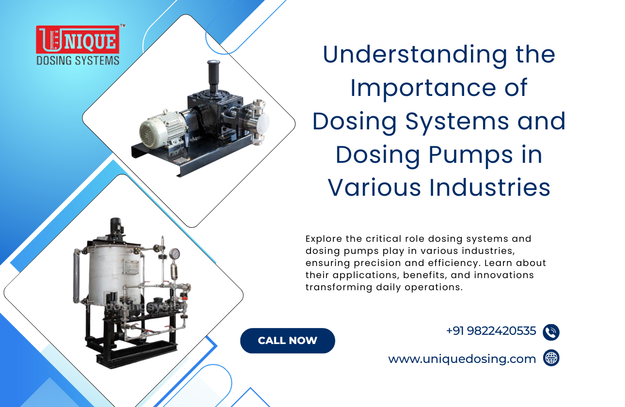 Understanding the Importance of Dosing Systems and Dosing Pumps in Various Industries
